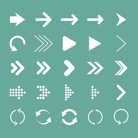 Arrow set, isolated, vector illustration,  arrow iconのイラスト素材