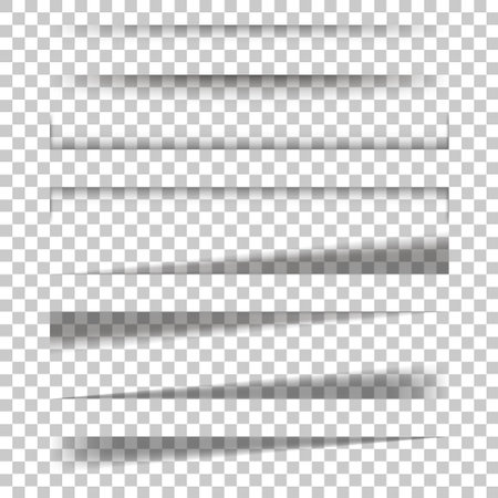 Paper Sheet Shadow Effect isolated background. Vector illustrationのイラスト素材