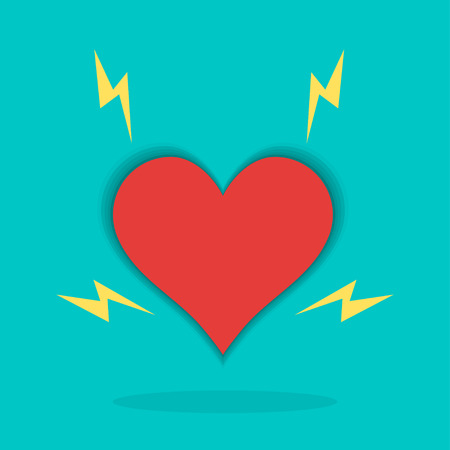 Illustration for St. Valentine's Day, vector on a white backgroundのイラスト素材