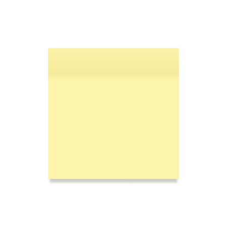 Sticker paper yellow colored on a white background, vectorのイラスト素材