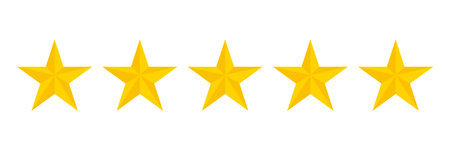 Stars five icon on a white background, vector illustration