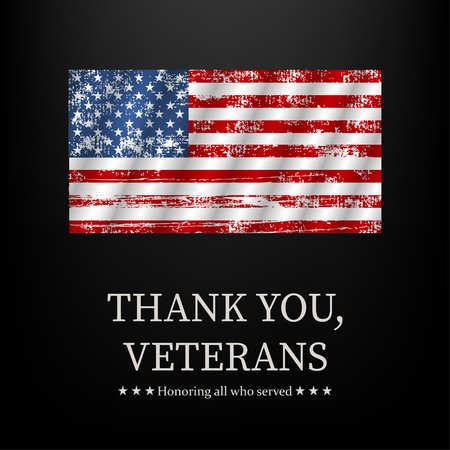 Illustration for veterans day, thank you, vector graphicのイラスト素材