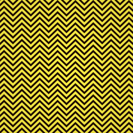 Wave line pattern. Abstract background. Black lines on yellow background. Vector illustration