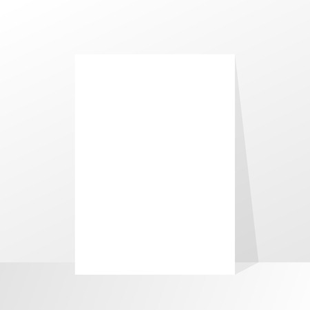 Paper with shadow. Empty paper mockup. Mockup style in vector illustrationのイラスト素材