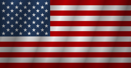 Flag american background. Flag usa isolated. Vector illustrationのイラスト素材