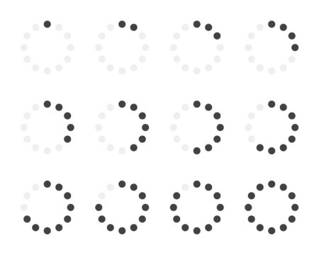 Loading icon. Load set. Upload icons. Loading bar. Loader set. Vector illustrationのイラスト素材