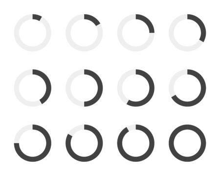Loading icon. Load set. Upload icons. Loading bar. Loader set. Vector illustrationのイラスト素材