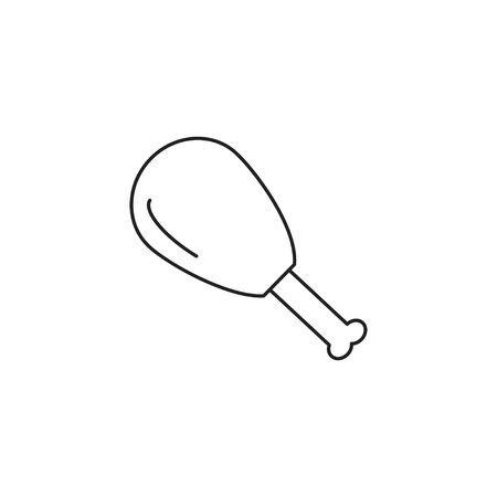 Chicken leg icon vectorのイラスト素材