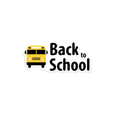 Back to school stickers set, great design for any purposes. Doodle vector. Hand drawn phrase. School...