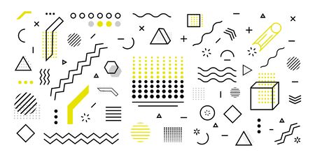 Trendy geometric shape background. Minimal poster 3d shape abstract. Simple element illustration. Vectorのイラスト素材