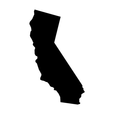 California map. California silhouette. Map iconのイラスト素材