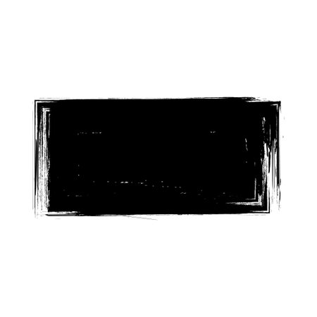 Brushstroke. Rectangle shape. Grunge styleのイラスト素材