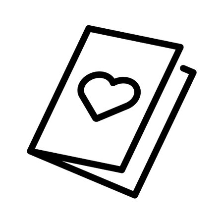 Love letter line icon. Romantic decorationのイラスト素材