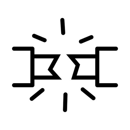 Disconnection icon. Linear symbolのイラスト素材