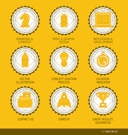 Modern outline symbol collection. Simple mono linear pictogram pack. Stroke vector concept.のイラスト素材