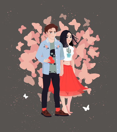Be my valentine greeting card template. Chalkboard design.のイラスト素材