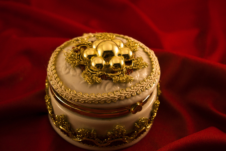 Artificial jewelry boxの写真素材