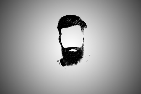 Man in Beard Illustrationの写真素材