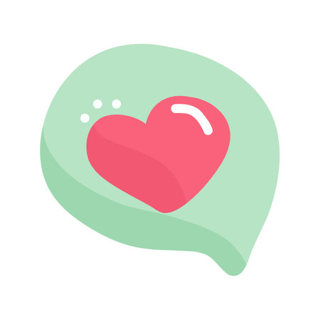 Vector image of thought cloud for valentine's dayのイラスト素材