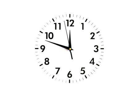 clock face isolated on white background - time concept