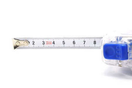 a measuring tape isolated on white background