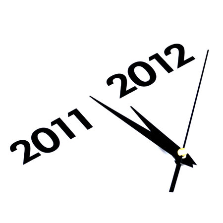 Happy New Year 2012 concept on white background
