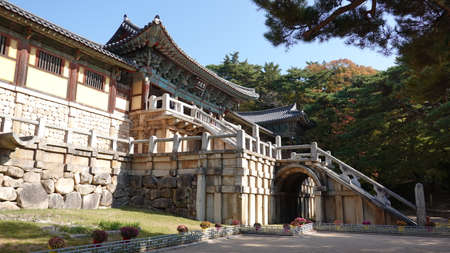UNESCO World Cultural Heritage-Bulguksa Temple, Gyeongju, South Koreaのeditorial素材