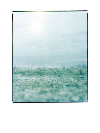 landscape out of focusの写真素材