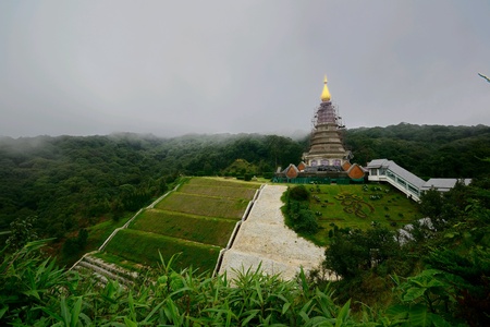 Phra maha dhatu nabhapol bhumisiri at chiang mai Thailand.の素材