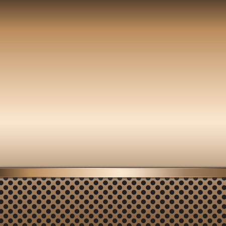 Stainless steel metal plate perforated background. Vector design.のイラスト素材