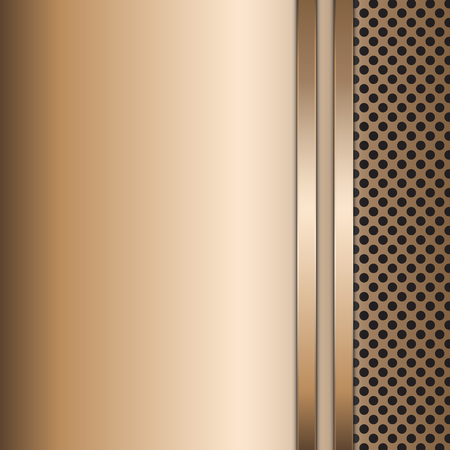 Stainless steel metal plate perforated background. Vector design.のイラスト素材