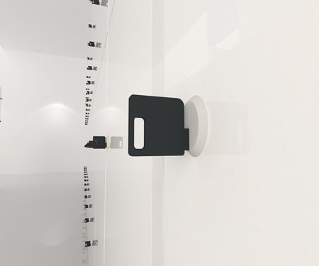 close up the key on locker, 3D illustration