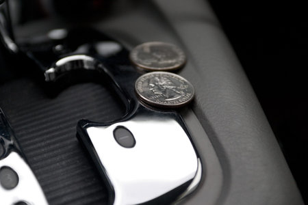 Spare change in a car