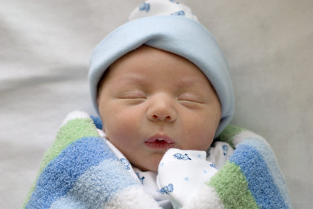 Peacefully sleeping baby