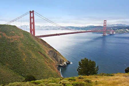 Golden Gate Bridge with San Francisco in the background