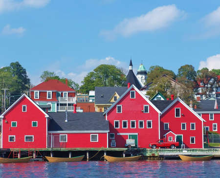 Town of Lunenburg (Nova Scotia, Canada) - UNESCO World Heritage Siteの写真素材