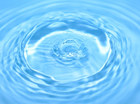 blue water dropの写真素材