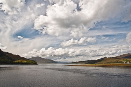 View of Loch Duich in the Scottish Highlandsの写真素材