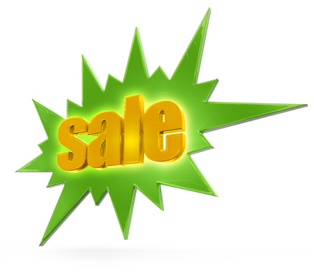 clearance sale label isolated on white backgroundの写真素材