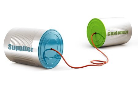 aluminium can telephone isolated on white backgroundの写真素材