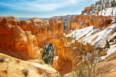 natural bridge in Bryce Canyon National Parkの写真素材