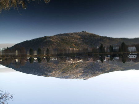 upside downの写真素材