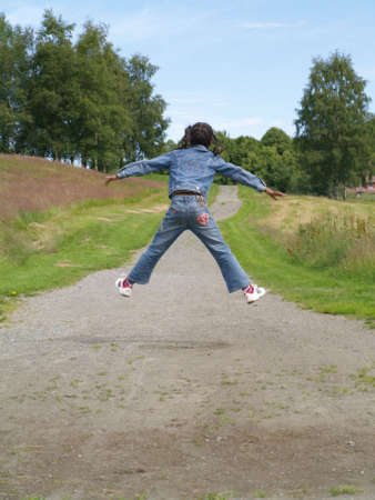 high jumpの写真素材