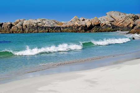 waves on beachの写真素材