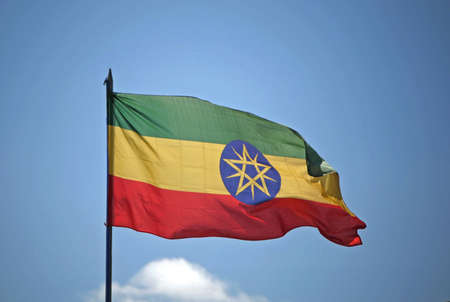ethiopian flagの写真素材