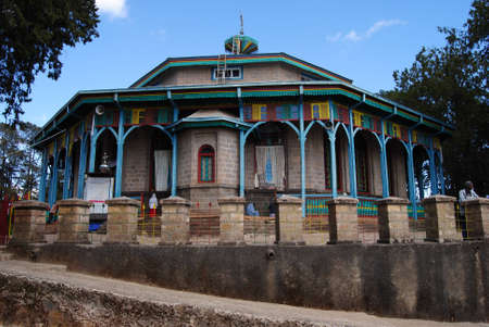 Church in ethiopian capitalの写真素材