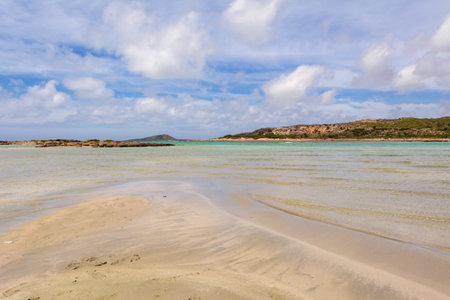 Elafonisi, one of the most famous beaches in the world with crystal clear water. Crete, Greece....