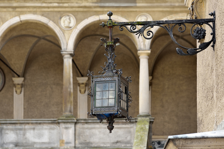 Goluchow, Poland - July 14, 2018: Architectural details of Castle in Goluchow. Renaissance architecture style. Poland, Europeのeditorial素材