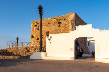 Es Mercadal, Menorca - October 13, 2019: The Monastery on the top of El Toro Mountain - the highest peak of Menorca, Balearic Islands, Spainのeditorial素材
