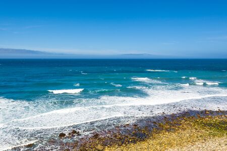 The Pacific coast and ocean at Big Sur region. California landscape, United Statesの写真素材